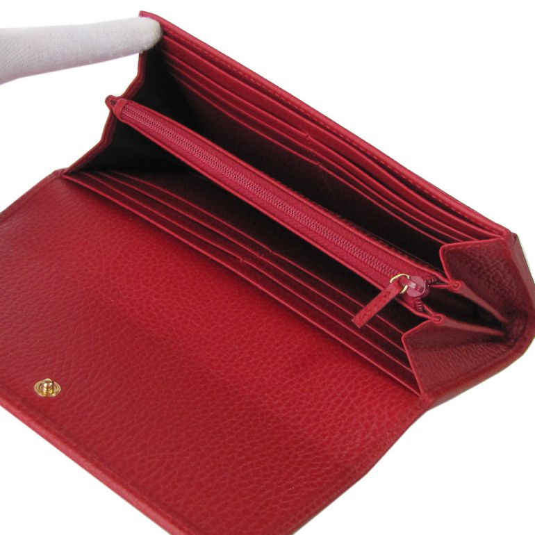 グッチ GUCCI 財布 長財布 レディース プチ マーモント ダブルG ハイビスカスレッド 456116 CAO0G 6433 箔押し名入れ可有料 【スペシャルラッピング660円(別売り)】