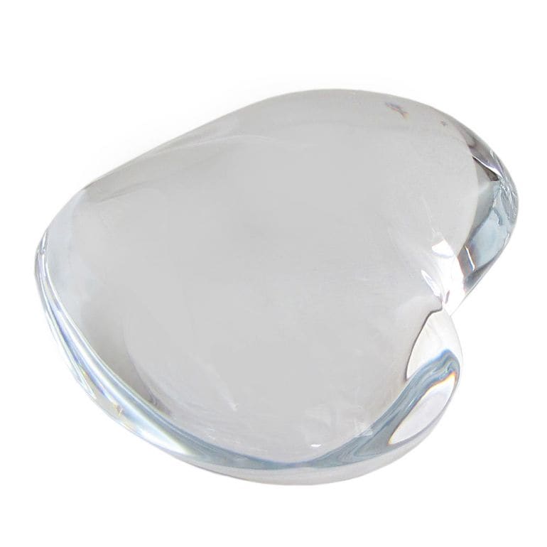 バカラ ペーパーウェイト クリア coeur ハート クリスタル