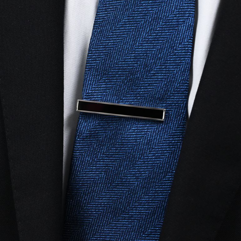 モンアート MONART ネクタイピン メンズ タイピン タイバー タイクリップ シルバー オニキス AMARO TC SP B Made in Italy 名入れ可有料 天然石 半貴石 正規代理店