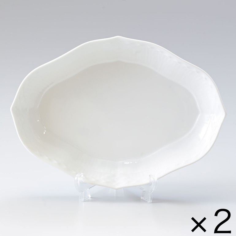 2個セット ロイヤルコペンハーゲン ホワイトフルーテッド ハーフレース