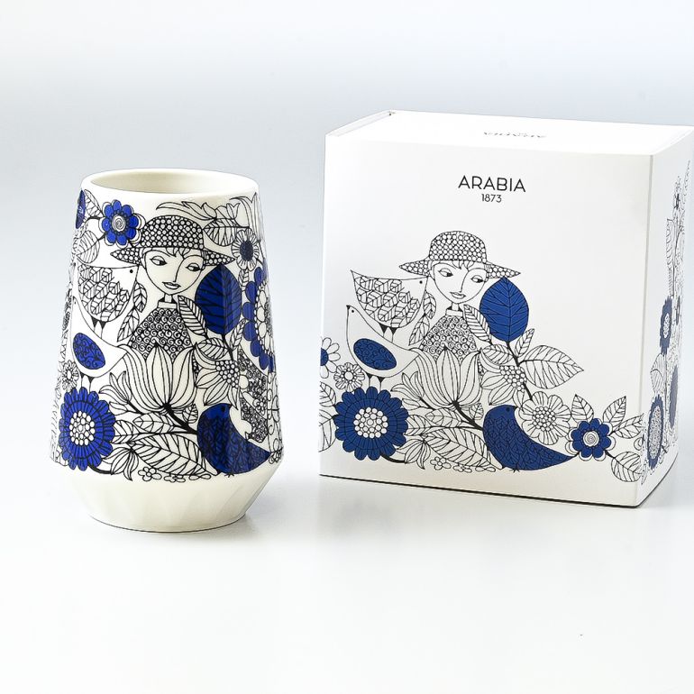 アラビア ARABIA パストラーリ ブルー ベース 花瓶 13cm 1051309 インテリア オブジェ 置物 北欧食器 洋食器【スペシャルラッピング660円(別売り)】