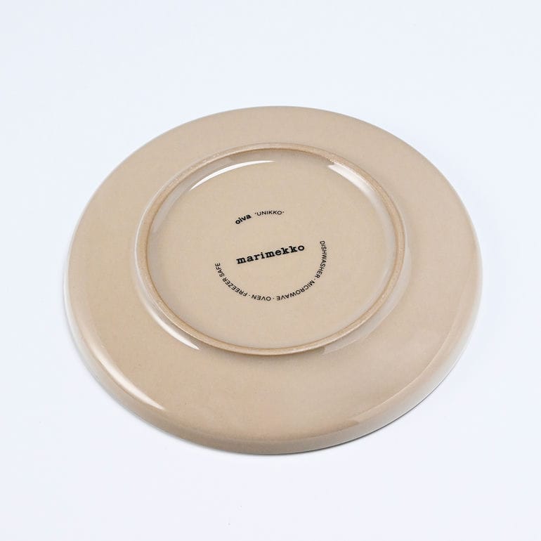 【名入れ可有料】マリメッコ marimekko プレート スモール 13.5cm Unikko ウニッコ レッド×テラ(ブラウン) 72860 072860 830 北欧食器 洋食器 北欧デザイン 小皿 テーブルウエア 【スペシャルラッピング660円(別売り)】