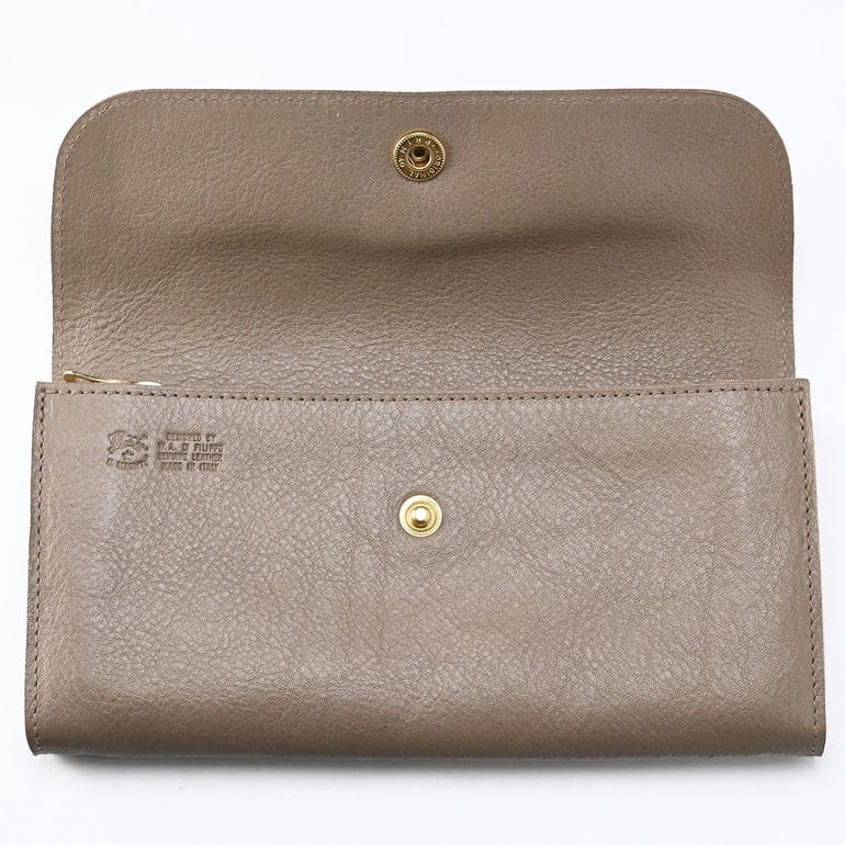 【名入れ可有料】イルビゾンテ IL BISONTE 長財布 小銭入れ付 メンズ レディース バケッタレザー グレー C0842 P 618 SCW020PV0005GY103B ウォレット【スペシャルラッピング660円(別売り)】