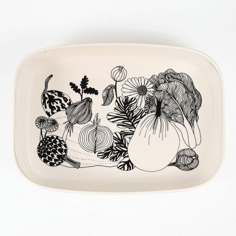 【未使用品】マリメッコ 大皿 サービングディッシュ melooni marimekko 大皿 マリメッコ Siirtolapuutarha シイルトラプー