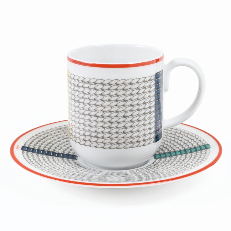 エルメス HERMES コーヒーカップ&ソーサー 100ml ペア トレサージュ 