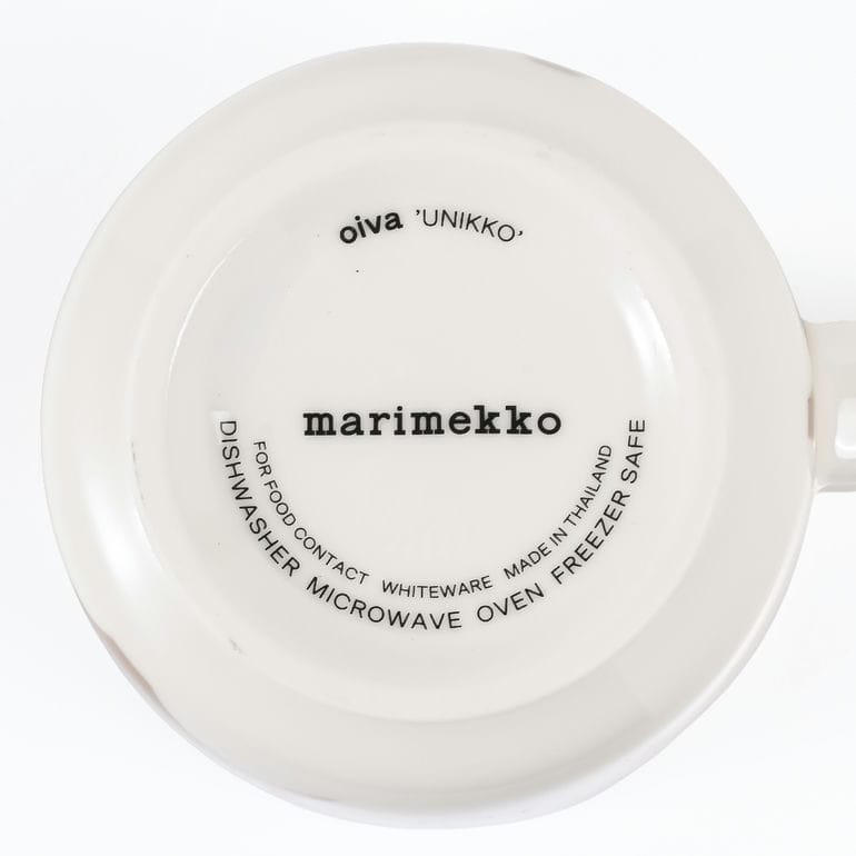 マリメッコ marimekko マグカップ コーヒーカップ 200ml ウニッコ クレイ ホワイト ローズ 75536 075536 183 洋食器 テーブルウェア 北欧食器 北欧デザイン<br>【スペシャルラッピング660円(別売り)】