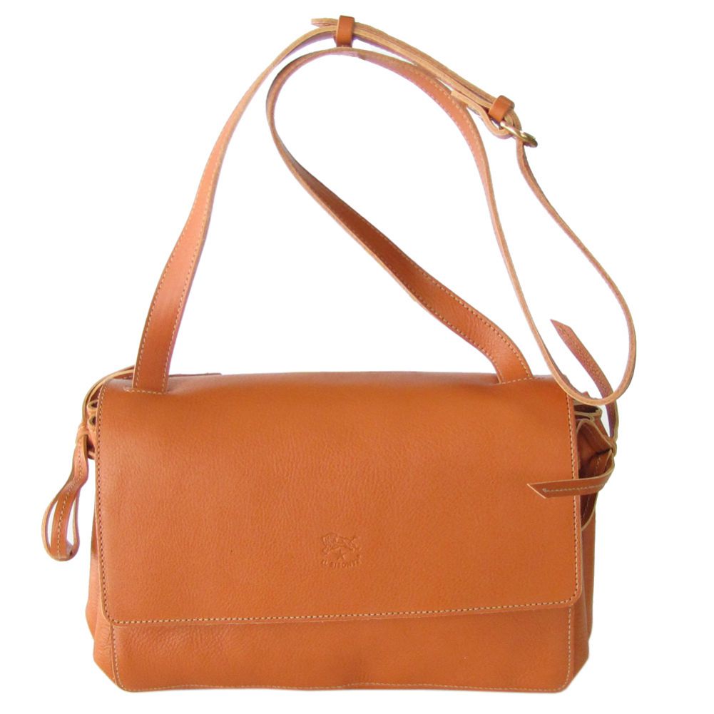 イルビゾンテ IL BISONTE バッグ ショルダーバッグ レディース ポシェット バケッタレザー キャラメル ヤキヌメ ゴールド A2793 EP 145O