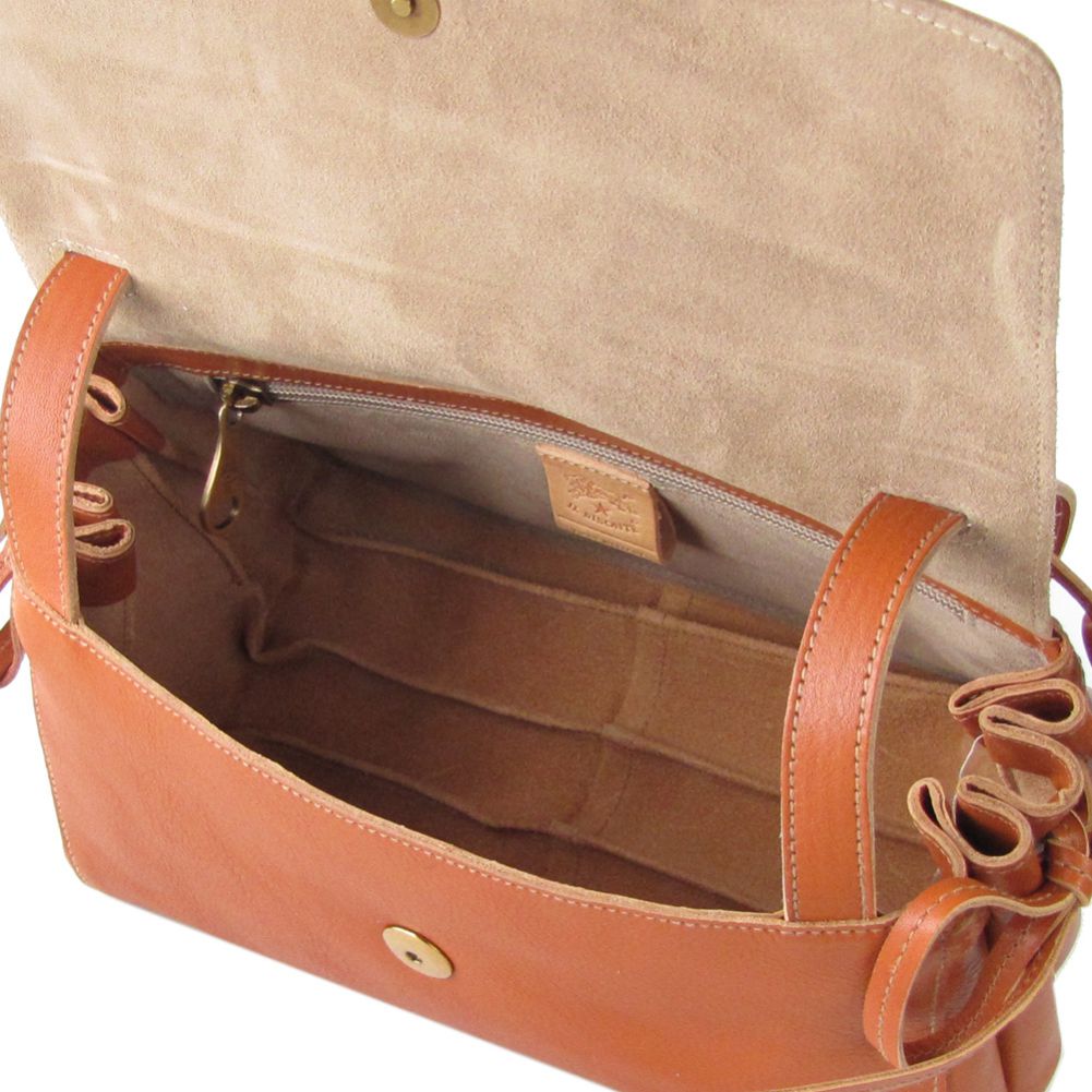 イルビゾンテ IL BISONTE バッグ ショルダーバッグ レディース ポシェット バケッタレザー キャラメル ヤキヌメ ゴールド A2793 EP 145O