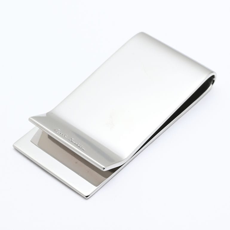 ポールスミス Paul Smith マネークリップ FINE SIGNTR メンズ シルバー×マルチカラー MONE MFINER 92 英国 札ばさみ 名入れ可有料