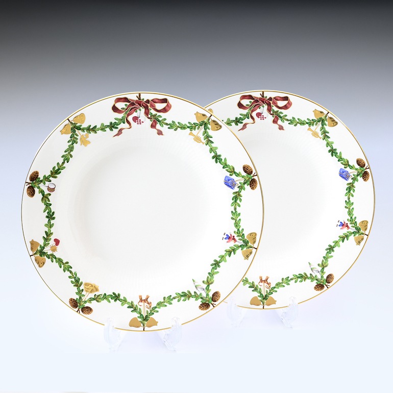 2枚セット ロイヤルコペンハーゲン ROYAL COPENHAGEN スターフルーテッド 深皿 パスタプレート 24cm 2503604 1017454 北欧食器 洋食器 【スペシャルラッピング660円(別売り)】