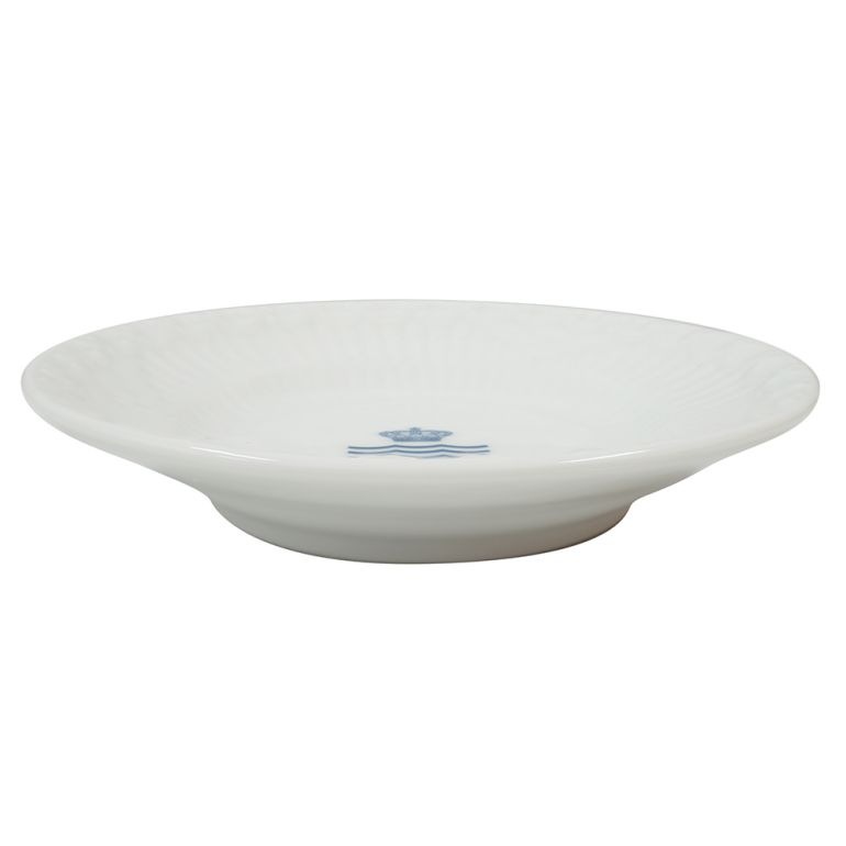 純正箱付 ロイヤルコペンハーゲン ミニプレート ホワイトフルーテッド ハーフレース RCロゴ 小皿 11cm 2215612 イタリア限定 日本未発売 北欧食器 洋食器 【スペシャルラッピング660円(別売り)】