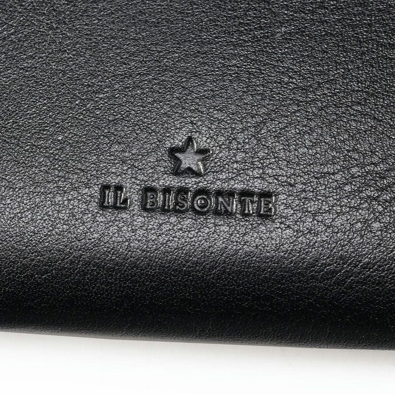 イルビゾンテ IL BISONTE 長財布 小銭入れ付 ラウンドファスナー メンズ レディース バケッタレザー ブラック SZW056PV0001BK128B ウォレット【スペシャルラッピング660円(別売り)】