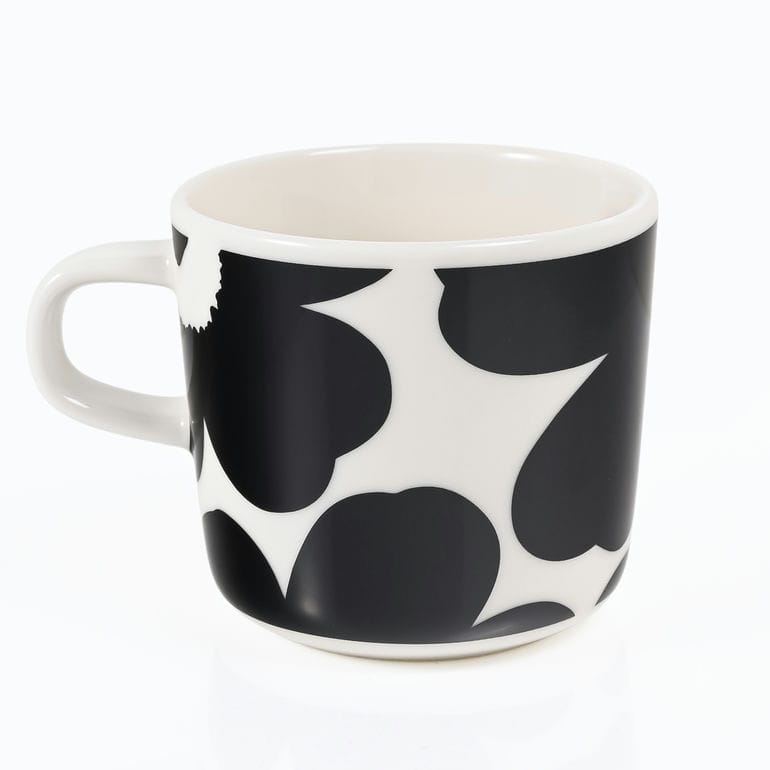 マリメッコ marimekko マグカップ コーヒーカップ 200ml ウニッコ ホワイト ブラック 75541 075541 190 洋食器 テーブルウェア 北欧食器 北欧デザイン<br>【スペシャルラッピング660円(別売り)】