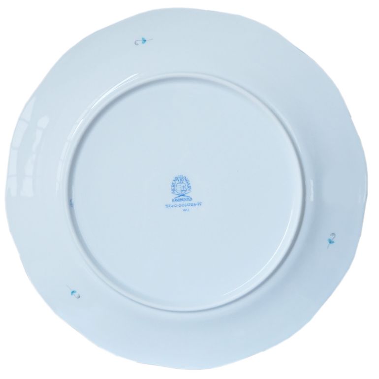 ヘレンド プレート アポニーターコイズ プラチナ 食器 25cm 皿 524000 ATQ3-PT 【00524000-ATQ3-PT】 洋食器【スペシャルラッピング660円(別売り)】