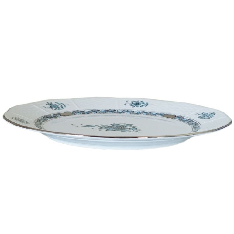 ヘレンド プレート アポニーターコイズ プラチナ 食器 25cm 皿 524000 ATQ3-PT 【00524000-ATQ3-PT】 洋食器【スペシャルラッピング660円(別売り)】