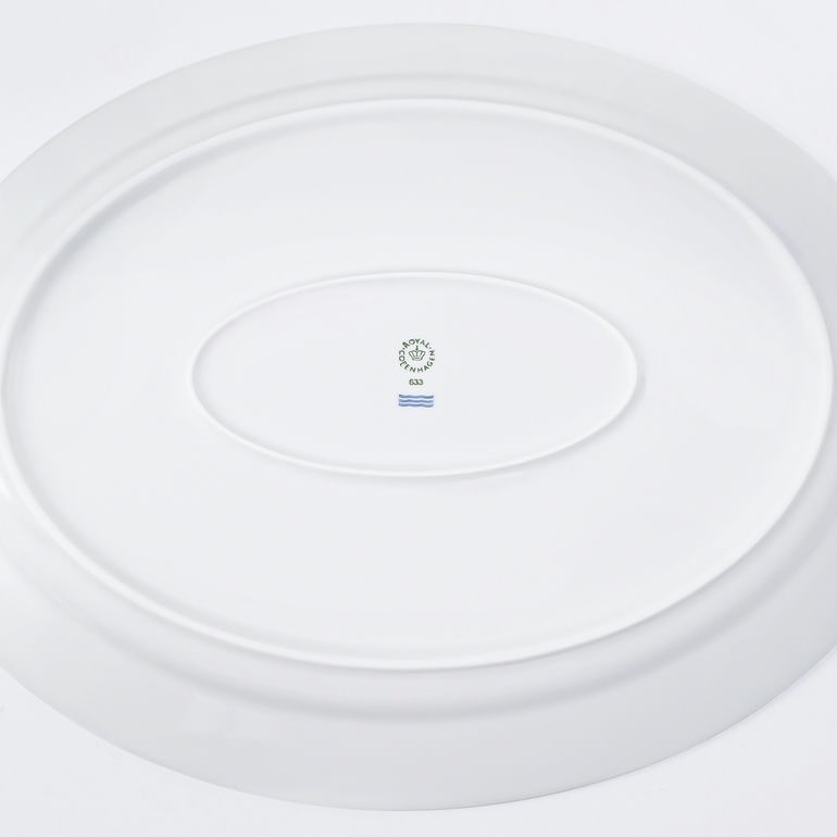 2個セット ロイヤルコペンハーゲン プレート ホワイトフルーテッド ハーフレース オーバルディッシュ 29cm×36.5cm 大皿 1128375 (1017285) 日本未発売 北欧食器 洋食器 【スペシャルラッピング1100円(別売り)】