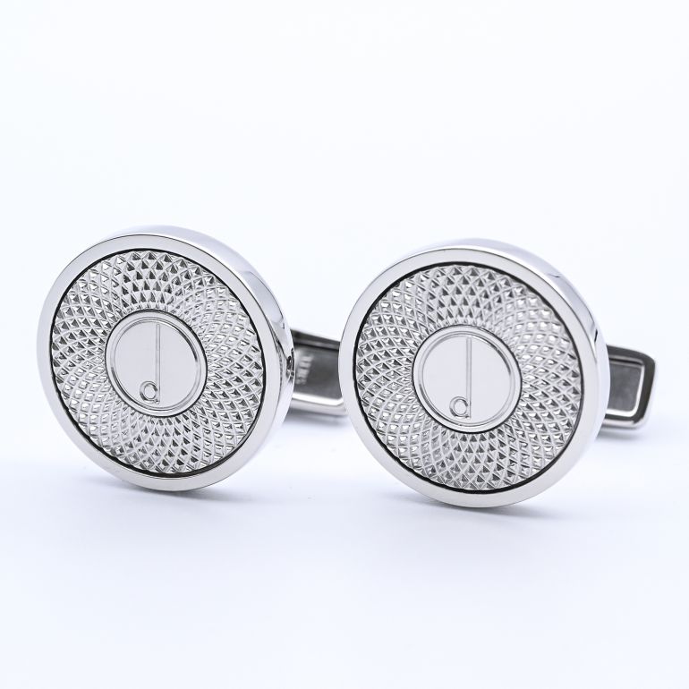 ダンヒル dunhill カフス メンズ カフリンクス カフスボタン Dシリーズ シルバー 22FUS8206040 名入れ可有料<br>【スペシャルラッピング660円(別売り)】