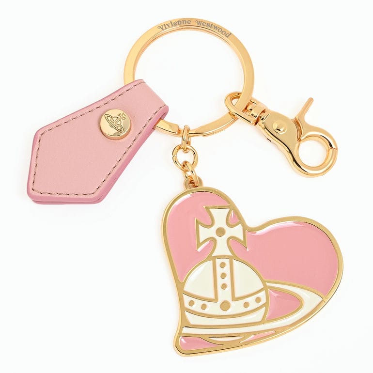 ヴィヴィアンウエストウッド Vivienne Westwood キーリング キーホルダー チャーム ORB HEART オーブ ハート ピンク ゴールド 8203012UU OM002H G405<br>【スペシャルラッピング660円(別売り)】