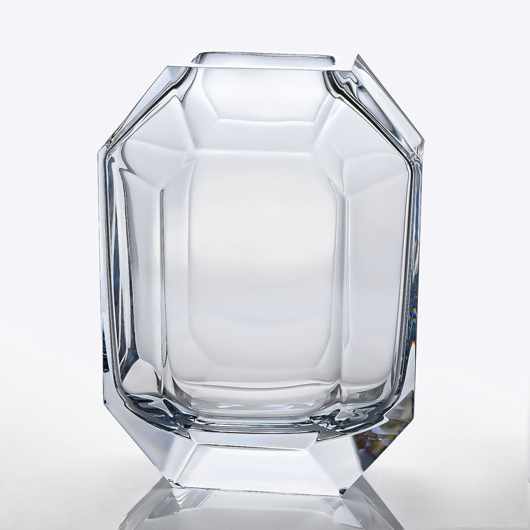 バカラ 名入れ対応 Baccarat ベース 花瓶 オクトゴン クリア 25cm 2812772 【熨斗対応】 インテリア オブジェ 置物 洋食器 <br>【スペシャルラッピング1100円(別売り)】