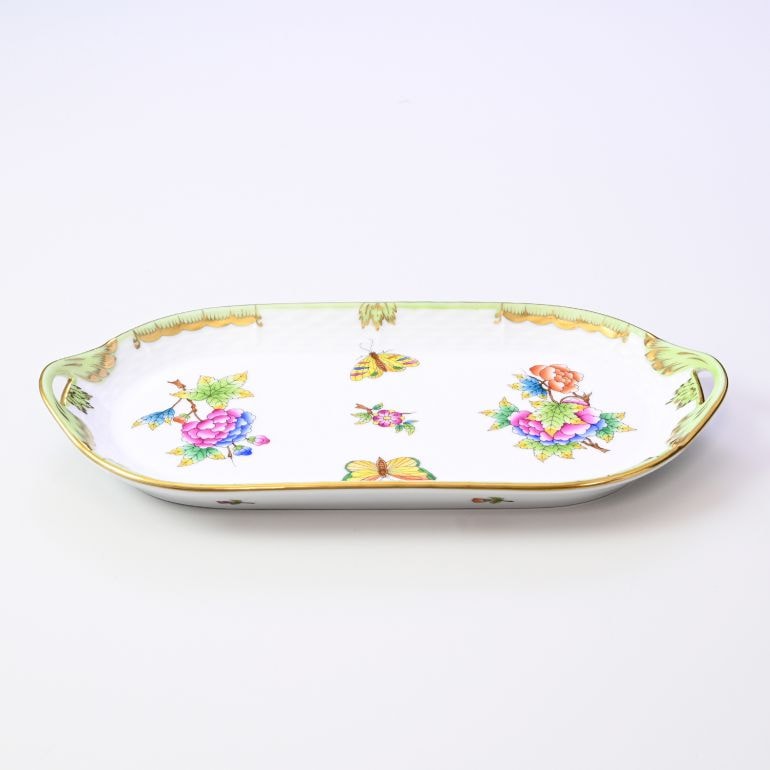 ヘレンド ビクトリアブーケ オーバルプレート ヘレンド ヴィクトリア