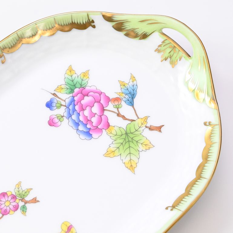 美品Herend ヘレンド　ヴィクトリア・ブーケ　サービストレイ　紅茶セット Herend ヘレンド ヴィクトリア・ブーケ サービストレイ 紅茶セット