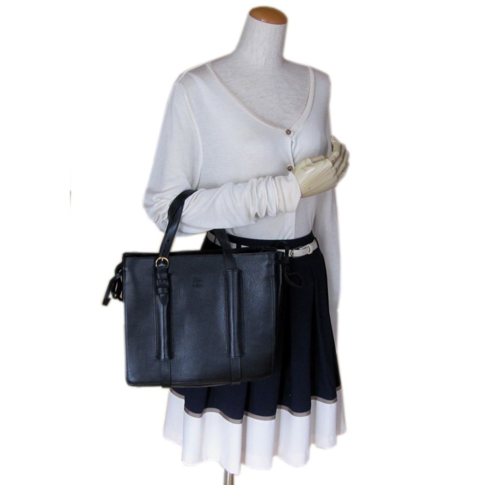 イルビゾンテ IL BISONTE バッグ トートバッグ ハンドバッグ レディース バケッタレザー ブラック ゴールド A2794 EP 153O