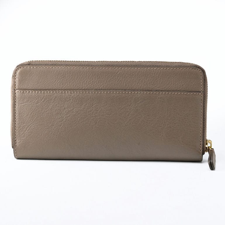 イルビゾンテ IL BISONTE 長財布 小銭入れ付 ラウンドファスナー メンズ レディース バケッタレザー グレー SZW056PV0001GY107B ウォレット【スペシャルラッピング660円(別売り)】