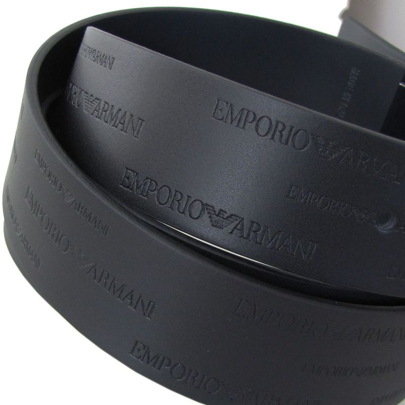 エンポリオ アルマーニ EMPORIO ARMANI ベルト メンズ ブラック 幅3.5