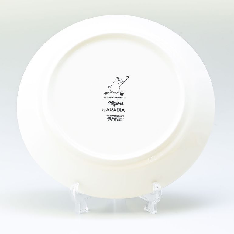 アラビア ARABIA プレート 絵皿 19cm MOOMIN クラッシックコレクション フィリフヨンカ グレー 1057218 北欧食器 洋食器 名入れ可有料【スペシャルラッピング660円(別売り)】