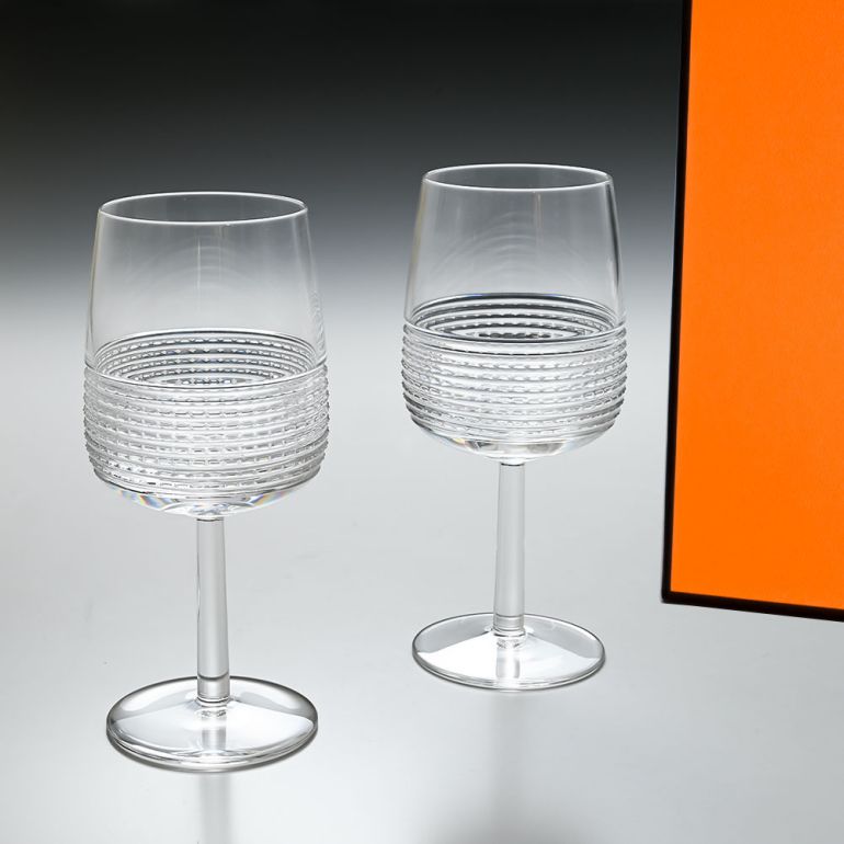 エルメス HERMES グラス 新品 ワイングラス 320ml ペア アンテルヴァル