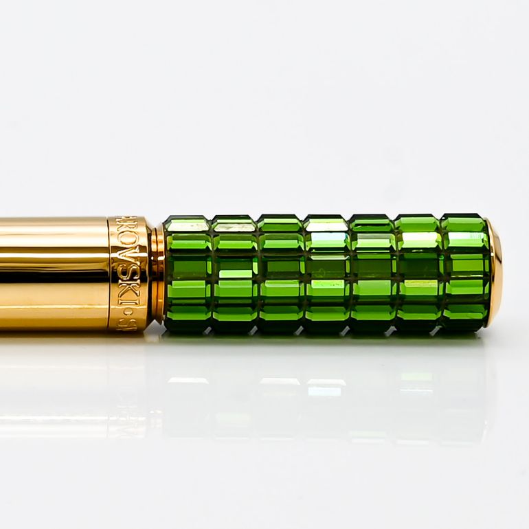 スワロフスキー SWAROVSKI LCT002 ボールペン イエローゴールド×グリーン 5618145 名入れ有料可 名入れギフト ボールペン 文房具【スペシャルラッピング660円(別売り)】