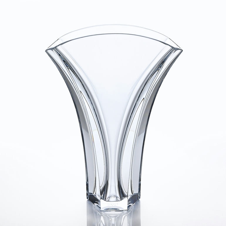 バカラ Baccarat ギンコ Sサイズ 美品 クリスタルガラス 花瓶 バカラ 名入れ対応 Baccarat ベース 花瓶 トロフィー ギンコ 18cm S