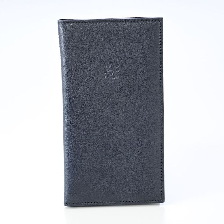 イルビゾンテ IL BISONTE 財布 長財布 メンズ レディース バケッタレザー フラップ ネイビー C0616P 137 【スペシャルラッピング660円(別売り)】