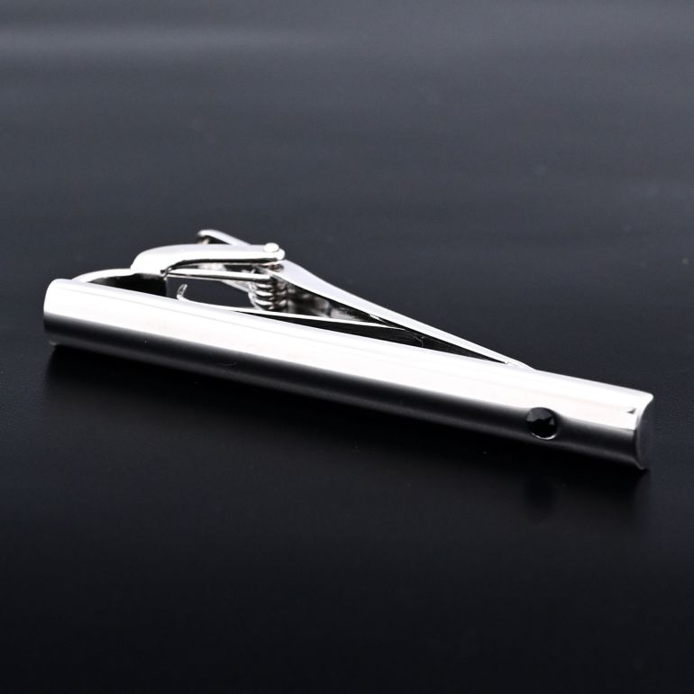 モンアート MONART ネクタイピン メンズ タイピン タイバー タイクリップ シルバー ブラック PARADISO TC 15 A Made in Italy 名入れ可有料 正規代理店