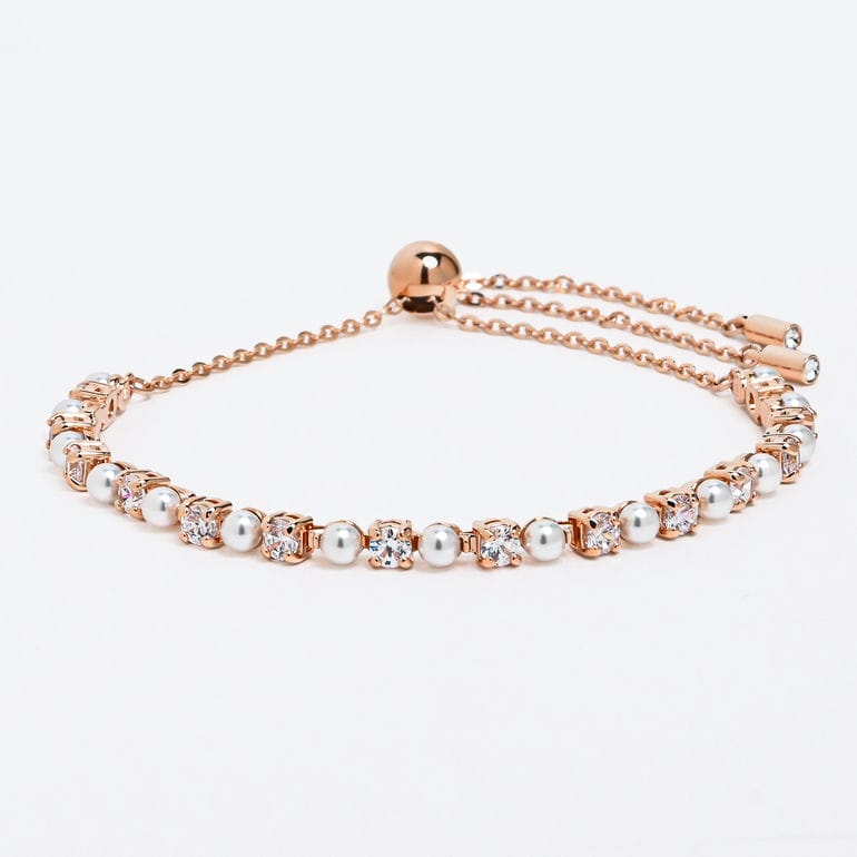 スワロフスキー SWAROVSKI ブレスレット Matrix Tennis マトリックス クリスタルパール クリア ローズゴールド 5729506 ジュエリー アクセサリー【スペシャルラッピング660円(別売り)】