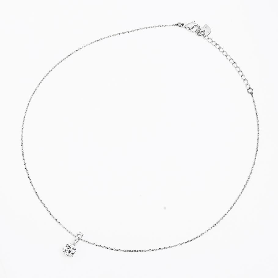 SWAROVSKI ソリティア ペンダント シルバー クリア ネックレス スワロフスキー SWAROVSKI ネックレス レディース Solitaire