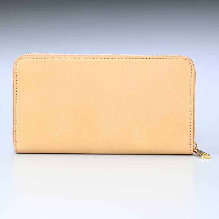 イルビゾンテ IL BISONTE 財布 長財布 メンズ レディースラウンドファスナー バケッタレザー ナチュラル SZW039PVX001 NA245H 【スペシャルラッピング660円(別売り)】