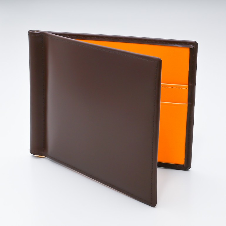 エッティンガー ETTINGER 財布 二つ折り財布 札入れ 札ばさみ マネークリップ メンズ ブライドルレザー バイカラー BH787AJR NUT ナッツ 名入れ可有料 【スペシャルラッピング660円(別売り)】