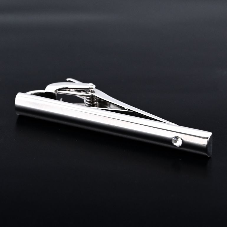 モンアート MONART ネクタイピン メンズ タイピン タイバー タイクリップ シルバー クリア PARADISO TC 15 B Made in Italy 名入れ可有料 正規代理店