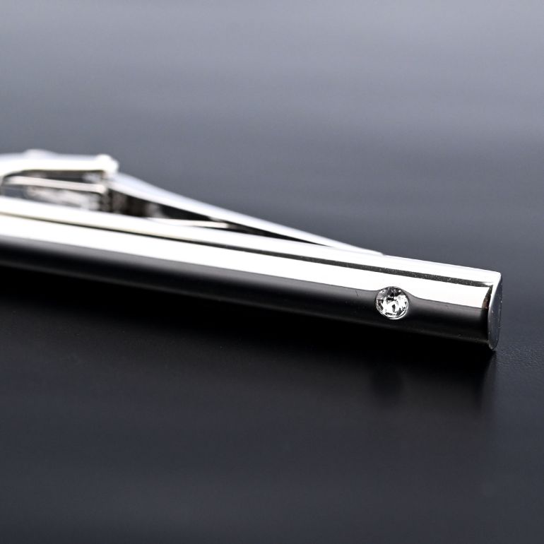 モンアート MONART ネクタイピン メンズ タイピン タイバー タイクリップ シルバー クリア PARADISO TC 15 B Made in Italy 名入れ可有料 正規代理店