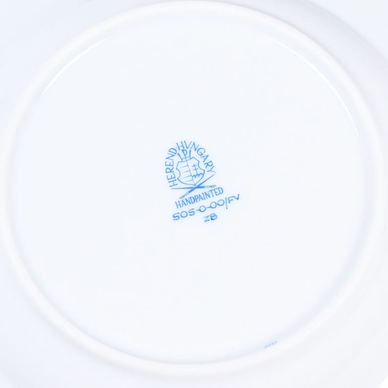 ヘレンド HEREND スーププレート ローズチューリップ ブルー 洋食器 21cm 皿 手描き スーププレート 505000 RTFB 00505000-RTFB【スペシャルラッピング660円(別売り)】