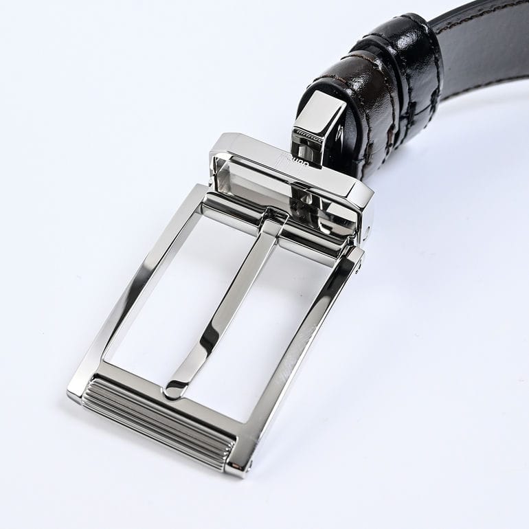 ダンヒル dunhill ベルト 30mm 95サイズ リバーシブル レクタンギュラー ローラーバックル スムースレザー メンズ ブラック×ダークブラウン 23F4T38MT236 95 名入れ可有料<br>【スペシャルラッピング660円(別売り)】