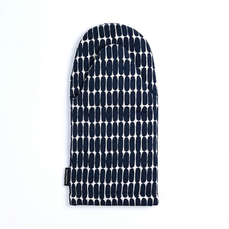 マリメッコ marimekko ミトン Alku アルク ナチュラル×ダークブルー 72618 072618 850 北欧雑貨 北欧デザイン 母の日 刺しゅう名入れ可（工賃別売り） ネコポス限定 送料無料