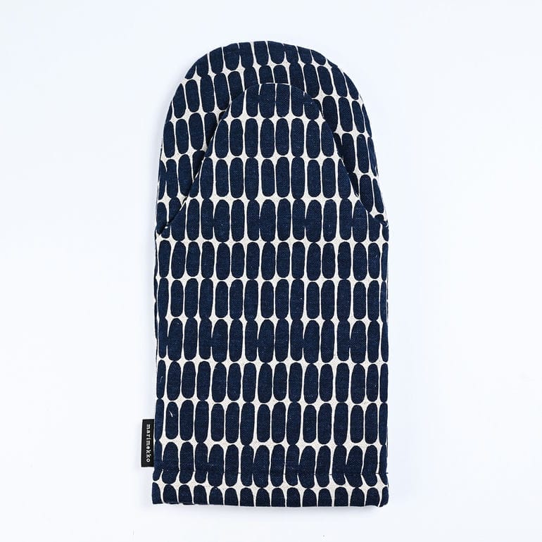 マリメッコ marimekko ミトン Alku アルク ナチュラル×ダークブルー 72618 072618 850 北欧雑貨 北欧デザイン 母の日 刺しゅう名入れ可（工賃別売り） ネコポス限定 送料無料