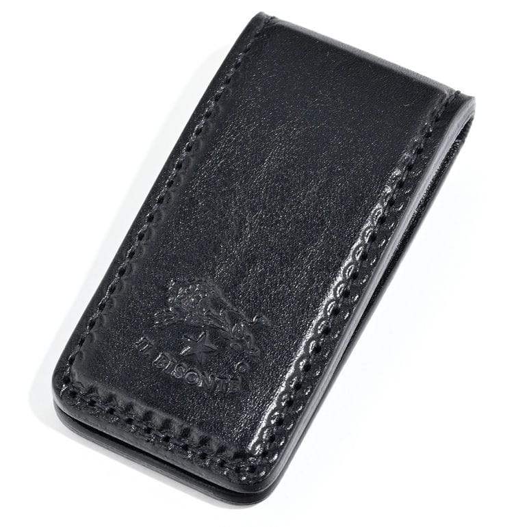 【名入れ可有料】イルビゾンテ IL BISONTE マネークリップ Duccio メンズ レディース バケッタレザー ブラック SMW210PO0001BK116X【スペシャルラッピング660円(別売り)】