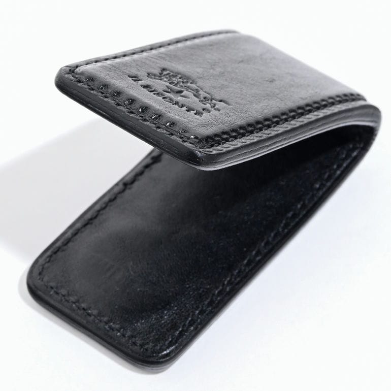 【名入れ可有料】イルビゾンテ IL BISONTE マネークリップ Duccio メンズ レディース バケッタレザー ブラック SMW210PO0001BK116X【スペシャルラッピング660円(別売り)】