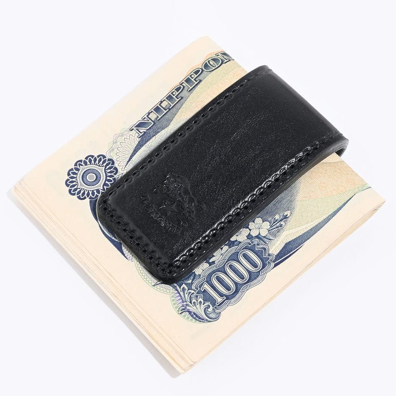 【名入れ可有料】イルビゾンテ IL BISONTE マネークリップ Duccio メンズ レディース バケッタレザー ブラック SMW210PO0001BK116X【スペシャルラッピング660円(別売り)】