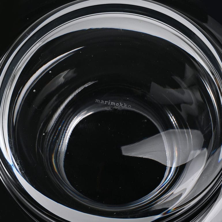 マリメッコ marimekko ベース 花瓶 URNA グラスベース クリア
