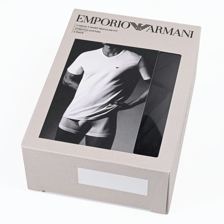 エンポリオ アルマーニ EMPORIO ARMANI Tシャツ Vネック 半袖 エンポリオ アルマーニ EMPORIO ARMANI Tシャツ Vネック 半袖