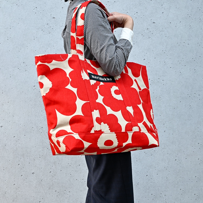 マリメッコ marimekko トートバッグ 舟形 レディース Pieni Unikko ...